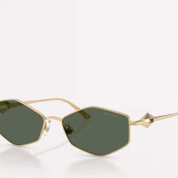 Jimmy Choo Gold Frame Sunglasses with Dark Lenses - Picture 6 of 7